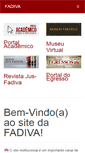 Mobile Screenshot of fadiva.edu.br